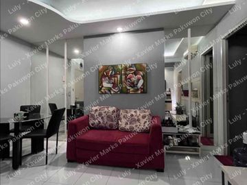 Dijual Apartemen Eastcoast Residence Interior Mewah 2BR Dijadikan 1 BR Tower Topaz Lt 16 Sebelah Hoky Pakuwon City Surabaya Timur