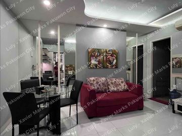 Dijual Apartemen Eastcoast Residence Interior Mewah 2BR Dijadikan 1 BR Tower Topaz Lt 16 Sebelah Hoky Pakuwon City Surabaya Timur