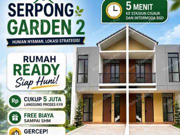 Jalan Kaki Ke Masjid. Rumah 2Lantai Ready Stok Cisauk Tangerang
