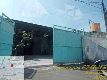 Dijual via lelang Gudang Margomulyo Indah Blok H-5A ,kel.manukan wetan kec.tandes Surabaya,