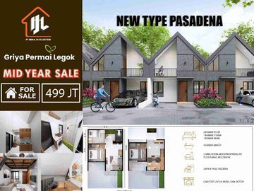 Rumah baru scandinavian hadap danau di griya permai