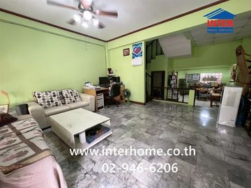 3-story townhome, 25 sq.wa., Lalin Green Ville Srinakarin Village, Soi Sridan 22, Srinakarin Road, Bang Phli, Samut Prakan.