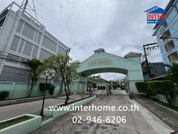 3-story townhome, 25 sq.wa., Lalin Green Ville Srinakarin Village, Soi Sridan 22, Srinakarin Road, Bang Phli, Samut Prakan.