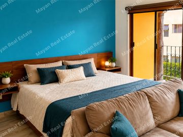 Departamento 2 recámaras en Playa del Carmen el cielo residencial amueblado