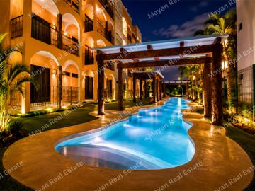 Departamento 2 recámaras en Playa del Carmen el cielo residencial amueblado