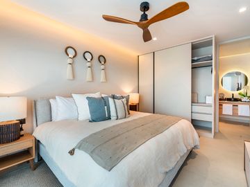 DEPARTAMENTO DE LUJO EN VENTA CON BEACH CLUB PRIVADO, AREA COMERCIAL, DE 1 Y 2 RECAMARAS, PLAYA DEL CARMEN