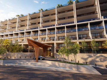 DEPARTAMENTO DE LUJO EN VENTA CON BEACH CLUB PRIVADO, AREA COMERCIAL, DE 1 Y 2 RECAMARAS, PLAYA DEL CARMEN