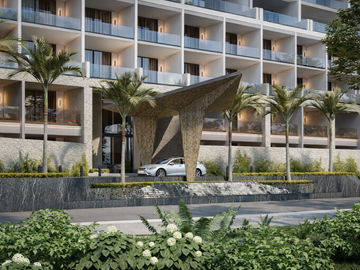 DEPARTAMENTO DE LUJO EN VENTA CON BEACH CLUB PRIVADO, AREA COMERCIAL, DE 1 Y 2 RECAMARAS, PLAYA DEL CARMEN