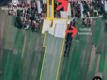 Dijual gudang dan tanah lokasi demak