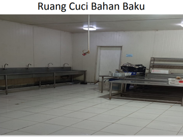 Dijual Gudang/Pabrik Central Kitchen Eksis Curug Tangerang Lokasi Strategis Siap Pakai