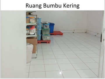 Dijual Gudang/Pabrik Central Kitchen Eksis Curug Tangerang Lokasi Strategis Siap Pakai