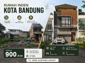 Rumah Inden Bandung 2 Lantai Dekat Jl. A.H Nasution Harga 900 Jt-an