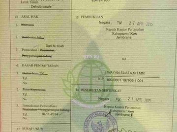DIJUAL CEPAT TANAH KOSONG DI MENDOYO JEMBRANA BALI