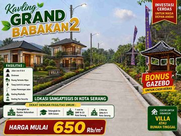 Tanah Kavling Asri Kota Serang