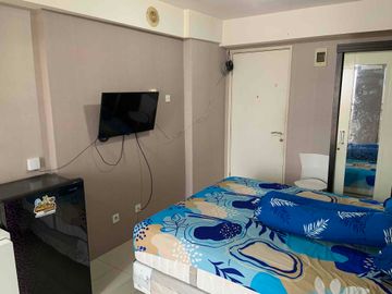 sewa studio full furnish bulanan fasilitas terlengkap apartemen bassura city