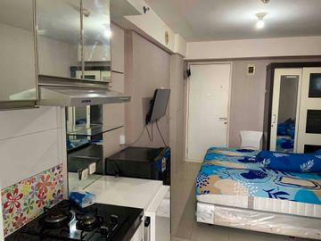 sewa studio full furnish bulanan fasilitas terlengkap apartemen bassura city