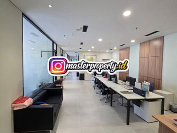 Disewa Office Gold Coast PIK luas 240m2, Semi Furnished