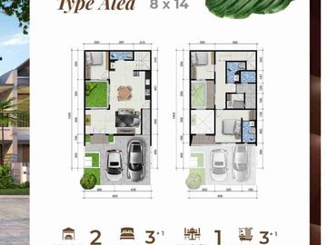 Rumah Ready Bukit baruga Antang Kota Makassar Type 2 Lantai