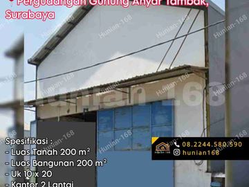 Jual Gudang Tanah Pergudangan Gunung Anyar Tambak Rungkut Industri Surabaya Timur Merr Selatan Kenjeran