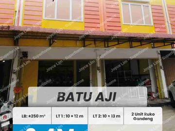 Dijual Ruko gandeng 2 Batu Aji Dapur 12 lokasi strategis hadap jalan besar