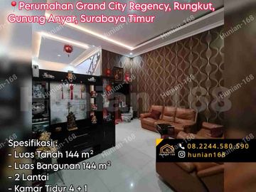Jual Rumah Perumahan Grand City Regency Rungkut Madya Mapan Tengah Gunung Anyar Merr Surabaya Timur Menanggal Harapan Utara
