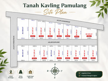 Kavling Tanah Murah Strategis, 5 Menit ke Kampus UNPAM, SHM