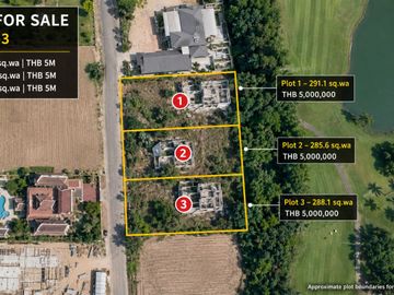 Golf Course Land for Sale in Ban Chang, Rayong – 3 Plots, THB 5 Million Each