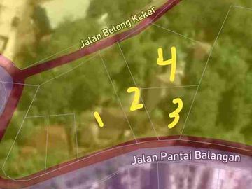 Tanah 2.000m² Bonus Villa di Raya Pantai Balangan Jimbaran