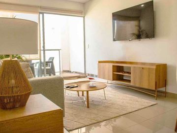 ARRIENDO AMOBLADO EN BOCAGRANDE 2 ALCOBAS (1 año o más de contrato)
