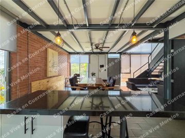 CASA ESTILO INDUSTRIAL MODERNO EN RENTA NORTE DE CUERNA VIG Y RAPIDO ACCESO