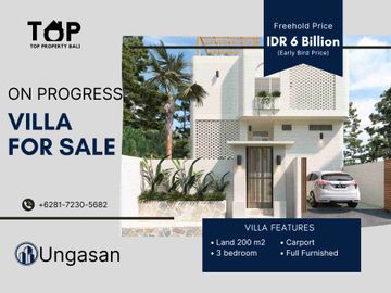 On progress villa 3 bedrooms in Ungasan panoramic sea view