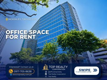 For Lease: ₱900/sqm. Office Space in Mckinley Hill, Taguig City