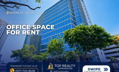 For Lease: ₱900/sqm. Office Space in Mckinley Hill, Taguig City