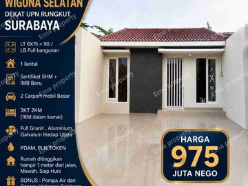 Dijual rumah 1 lantai di Wiguna UPN Rungkut