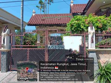 Dijual via lelang rumah Wonorejo timur blok A no 53-56 Surabaya timur