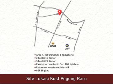 Kost Dijual Jogja di Depok Sleman Dekat Pakuwon Mall