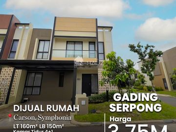 (MC) DI JUAL RUMAH DI CARSON, SYMPHONIA, GADING SERPONG