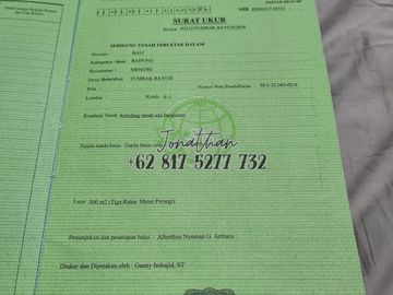 TANAH FREEHOLD ZONA KUNING DEKAT KAWASAN VILLA DI TIYING TUTUL TUMBAK BAYUH - LSKHE