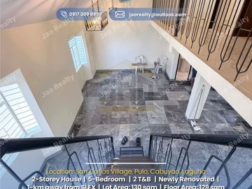 FOR SALE: Newly Renovated 5-Bedroom House For Sale in Cabuyao, Laguna (1 km from SLEX)