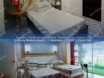 FOR SALE: 3-Storey Modern and Elegant House for Sale with Swimming Pool in Tandang Sora, Quezon City