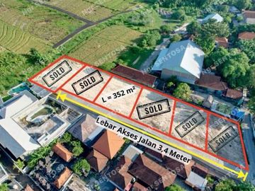 TANAH CANGGU TERMURAH LINGKUNGAN VILLA MEWAH VIEW SAWAH GAK BIKIN SUSAH