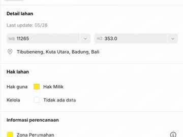 TANAH CANGGU TERMURAH LINGKUNGAN VILLA MEWAH VIEW SAWAH GAK BIKIN SUSAH