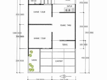 Rumah full bangunan komersil griya agung residence 2 juta akad