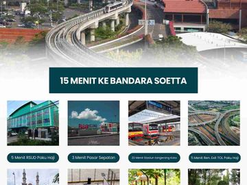 Rumah full bangunan komersil griya agung residence 2 juta akad