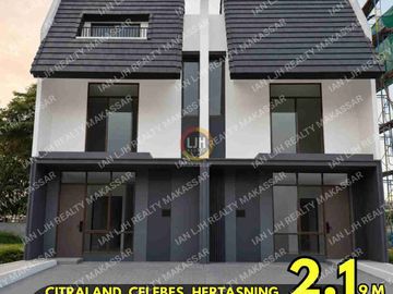 RUMAH CITRALAND HERTASNING 6x15. 3 KAMAR. FREE KANOPI. FULL FASILITAS.