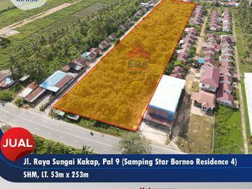 Tanah dengan lahan 1hektaran pal 9, Pontianak kubu raya