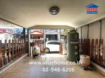 Two-story townhome, 16 sq.wa., Fa Rangsit Village, Khlong 4, near HomePro Market Village Rangsit, Soi Fa Soi 10, Kanchanaphisek Road, Thanyaburi, Path