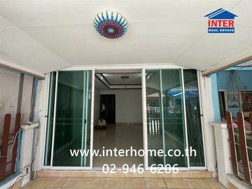 Two-story townhome, 16 sq.wa., Fa Rangsit Village, Khlong 4, near HomePro Market Village Rangsit, Soi Fa Soi 10, Kanchanaphisek Road, Thanyaburi, Path