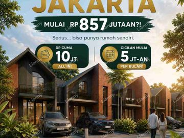Cukup 10 JT sudah bisa rumah baru di jakarta timur dekat Aeon mall cakung