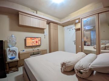 Sewa studio Fullfurnish Apartemen Bassura ready tower Cattleya lantai rendah